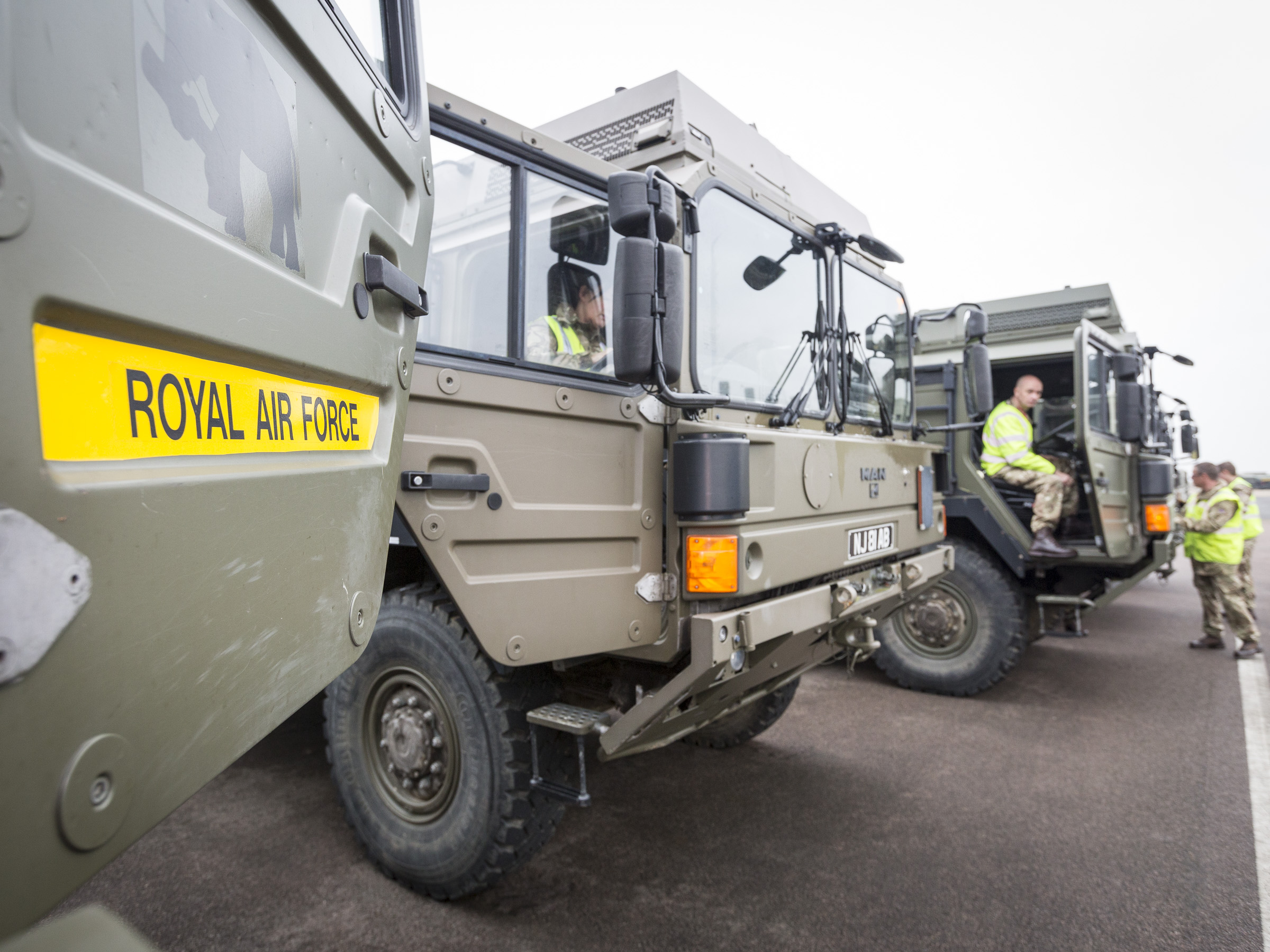 504 Squadron drivers during a training weekend